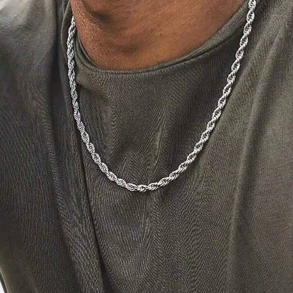 Silver Rope Chain - UNOPENED - Picture 1 of 6